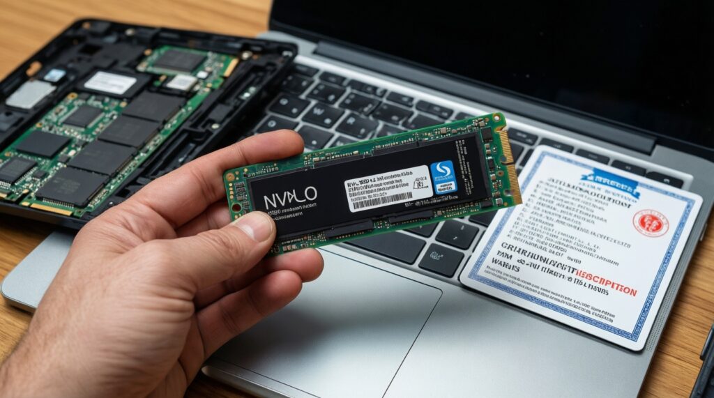 - อัปเกรด SSD ในโน้ตบุ๊ก (SATA vs NVMe): วิธีเลือก ย้ายระบบ และตั้งค่าให้เร็วขึ้น - иллюстрация