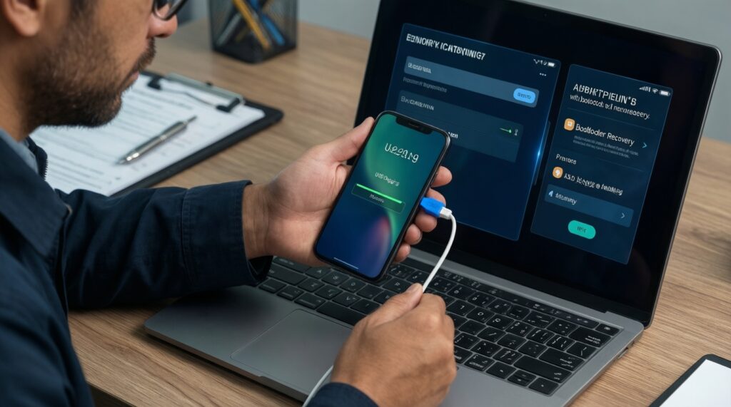 - วิธีสำรองข้อมูลและกู้คืนครบชุดก่อนแฟลช ROM: Nandroid/ADB และแนวทางป้องกันข้อมูลหาย - иллюстрация