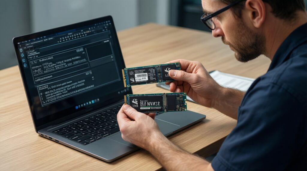 อัปเกรด SSD ในโน้ตบุ๊กเก่าให้เร็วขึ้นทันตา: SATA vs NVMe และวิธีโคลนระบบ - иллюстрация