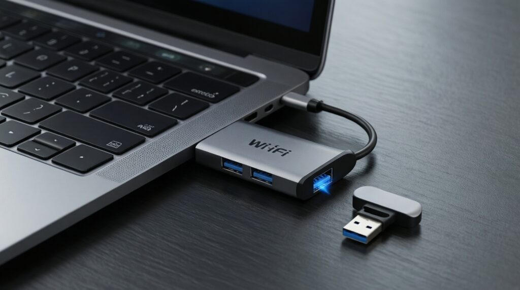 - อัปเกรด Wi‑Fi/Bluetooth ในโน้ตบุ๊ก: เลือกการ์ดที่รองรับและวิธีติดตั้งไดรเวอร์ - иллюстрация