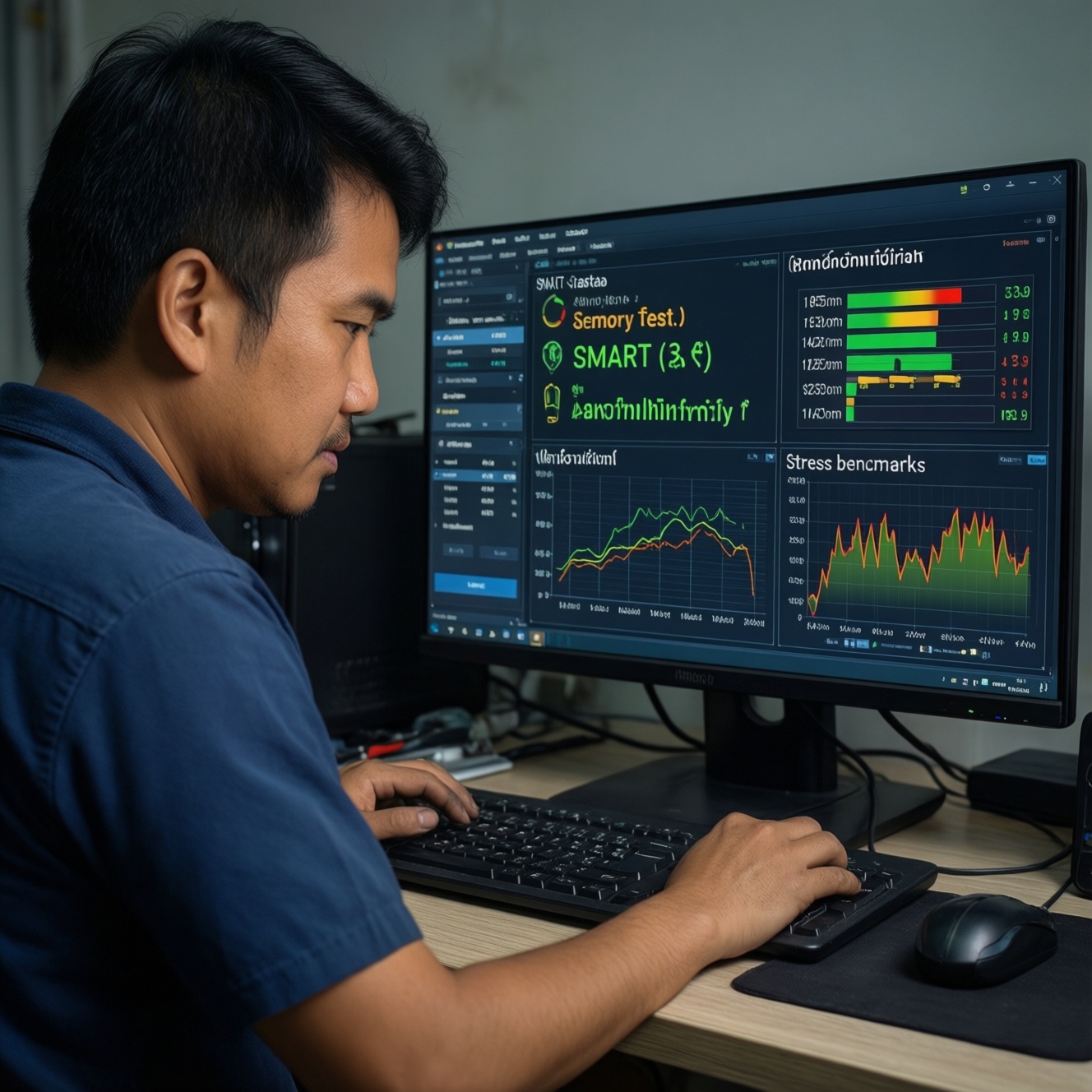 Post-upgrade testing checklist: stress test, Smart, memtest and temperature monitoring