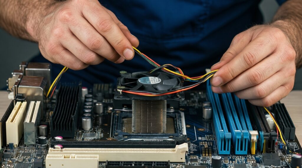 เปลี่ยนซิลิโคน/แผ่นนำความร้อน (Thermal Paste/Pad) เพื่อลดความร้อนและยืดอายุเครื่อง - иллюстрация